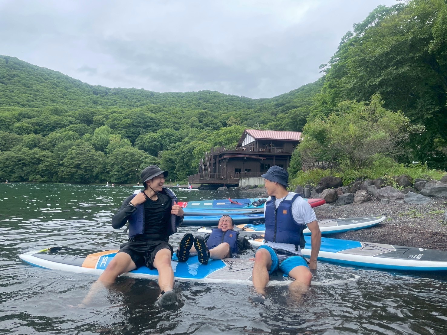 日光　中禅寺湖でSUP体験
